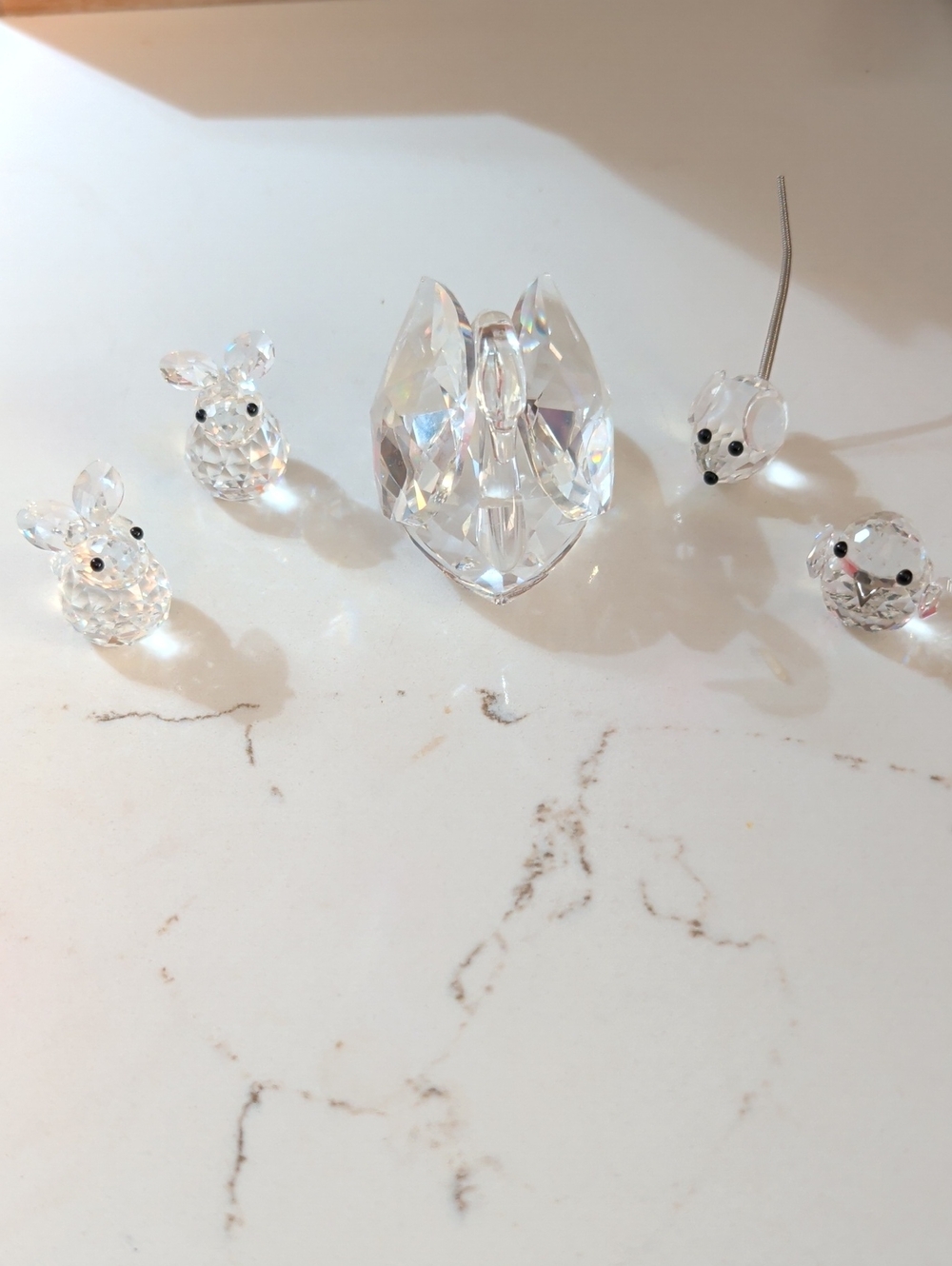 Swarovski Set Of 5 Collection Animal Figurines